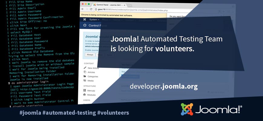 Joomla! Automated Testing Working Group