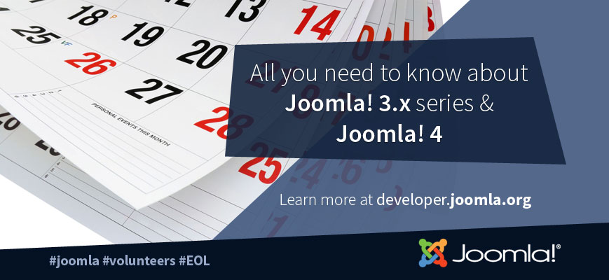 Joomla 3 series end of support