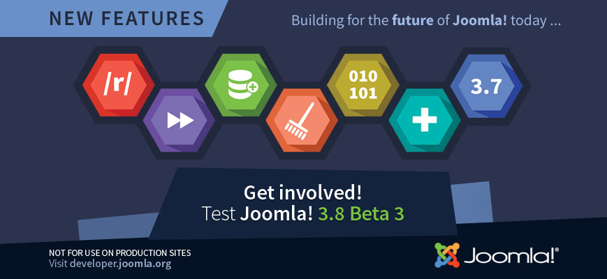 Joomla 3.8 Beta 3