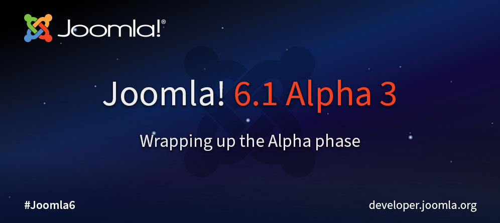 Joomla 6.1 Alpha 3